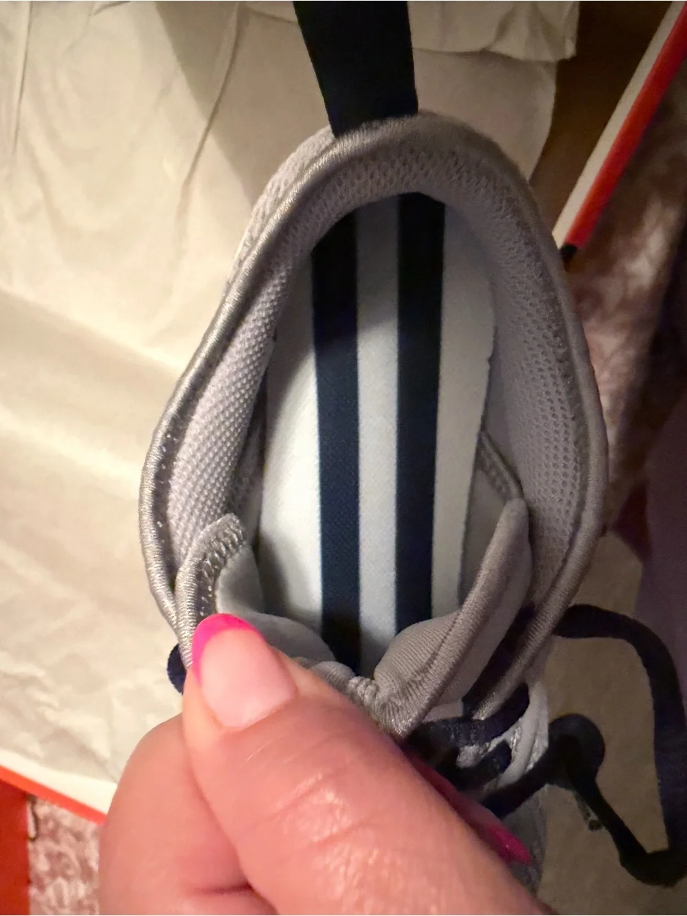 NFL Dallas Cowboys Nike Men's Grey and Navy Athletic Running Shoes